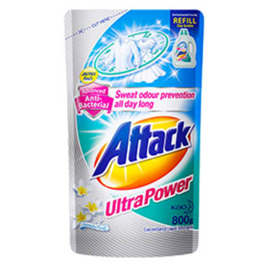 ATTACK LIQUID DETERGENT (REFILL) ULTRA POWER 800G