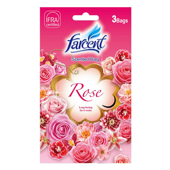 FARCENT SCENTED BAG - ROSE 10G *3