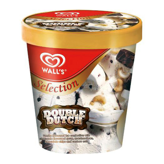 WALL'S SELECTA DOUBLE DUTCH ICE CREAM 750ML