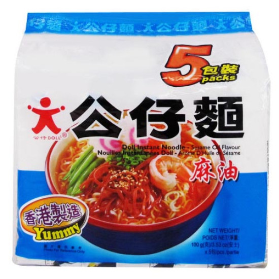 DOLL INSTANT NOODLES SESAME OIL 100GM*5