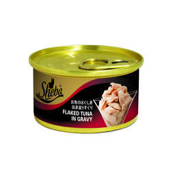 SHEBA (CAN) FLAKE TUNA IN GRAVY 85G