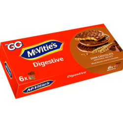 MCVITIE'S DIGESTIVE DARK CHOCOLATE 199.8GM MCVITIE'S DIGESTIVE DARK CHOCOLATE 199.8GM