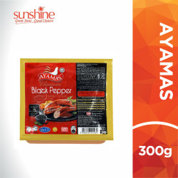 AYAMAS BLACKPEPPER FRANKFURTER 300G