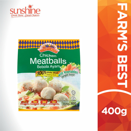 FARM'S BEST  CHICKEN BALL WITH VEGE 400G