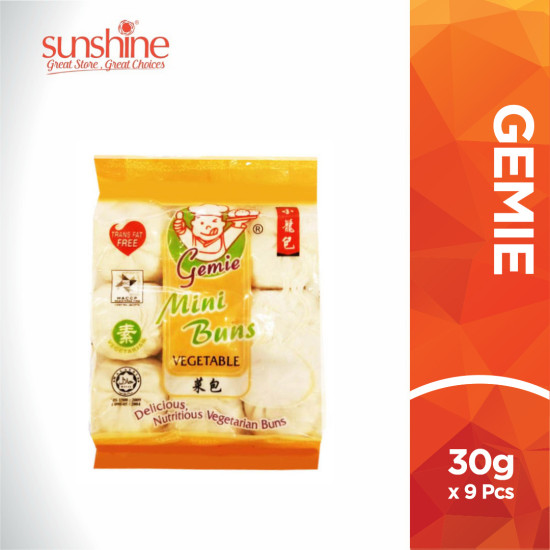 GEMIE MINI BUN VEGETABLE 30G*9