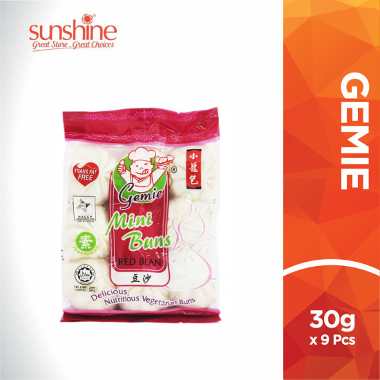 GEMIE MINI BUN RED BEAN 30G*9