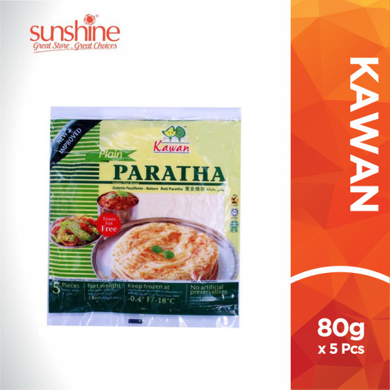 KG ROTI PARATHA PLAIN 80G*5S