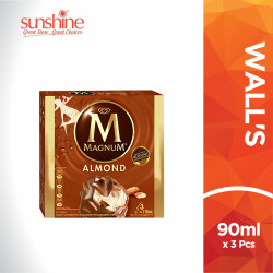 WALL'S MAGNUM ICE CREAM ALMOND 90ML*3 WALL'S MAGNUM ICE CREAM ALMOND 90ML*3