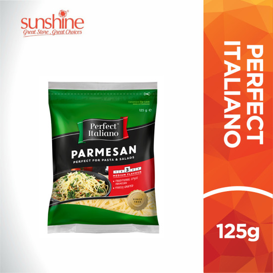 PERFECT PARMESAN SHREDDED CHEESE 125G