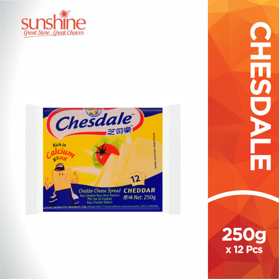 CHESDALE CHEESE 12'S 250G