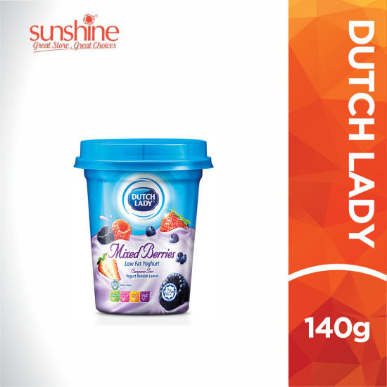 DUTCH LADY LOW FAT YOGURT MIXED BERRIES 140G