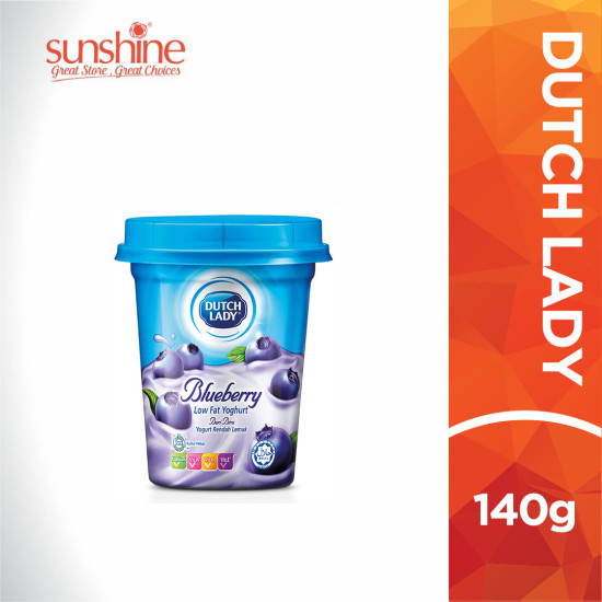 DUTCH LADY LOW FAT YOGURT BLUEBERRY 140G