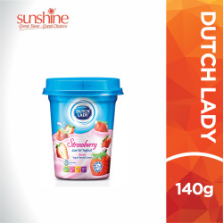 DUTCH LADY LOW FAT YOGURT STRAWBERRY 140G DUTCH LADY LOW FAT YOGURT STRAWBERRY 140G