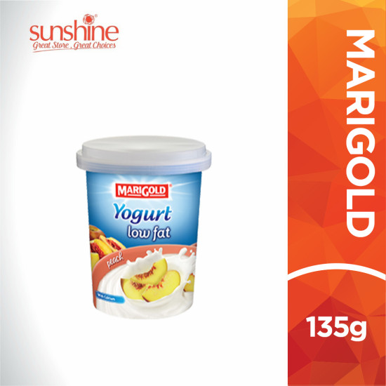 MARIGOLD LOW FAT YOGHURT CREAM PEACH 130GM