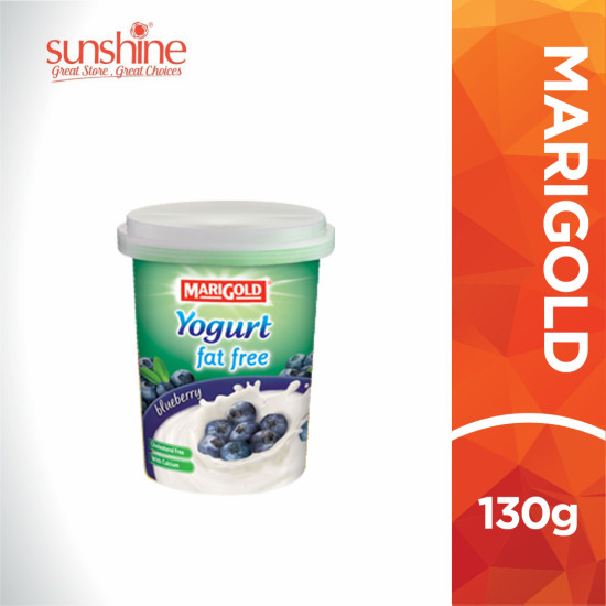 MARIGOLD 0% FAT YOGHURT CREAM BLUEBERRY 130G