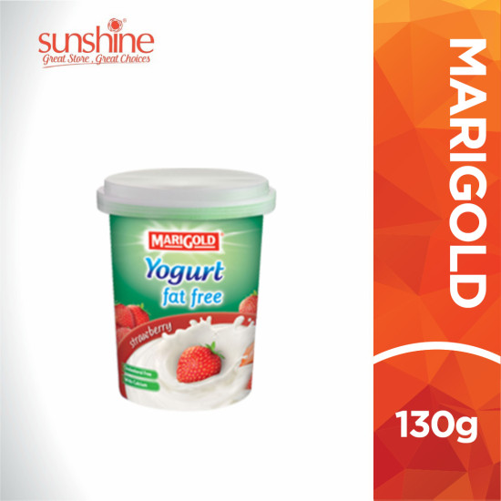 MARIGOLD 0% FAT YOGHURT CREAM STRAWBERRY 130G