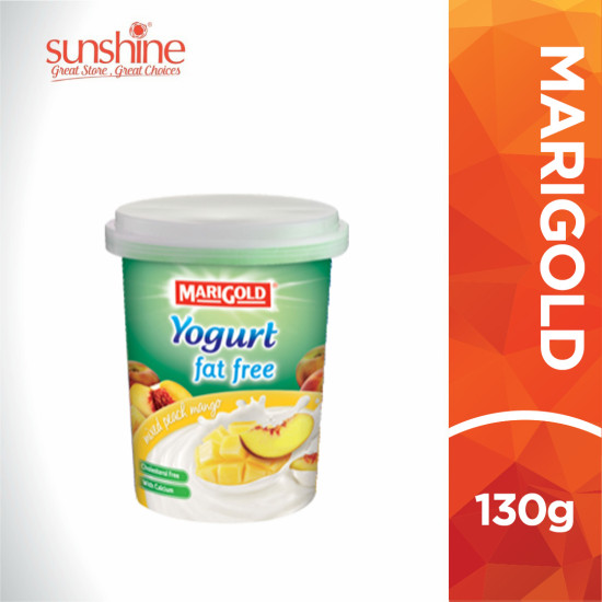 MARIGOLD 0% FAT YOGHURT PEACH MANGO 130G