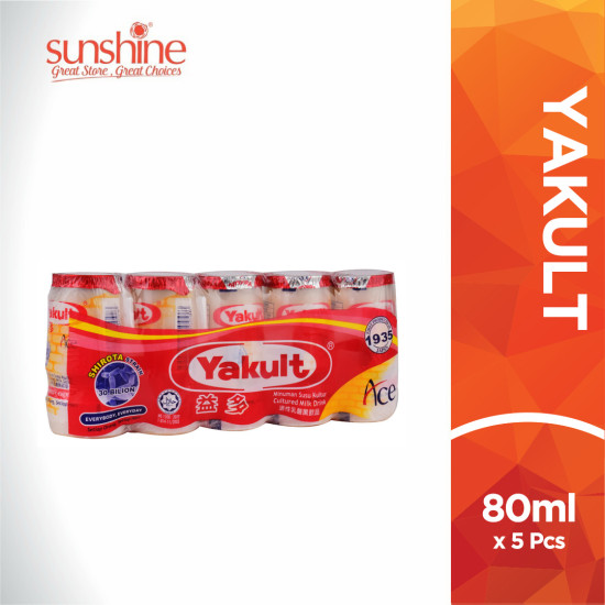 YAKULT ACE CULTURED MILK 5*80ML