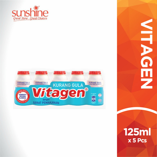 VITAGEN LESS SUGAR LB NATURAL 5*125ML