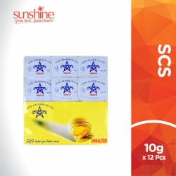 SCS PORTION BUTTER UNSALTED 12*10G SCS PORTION BUTTER UNSALTED 12*10G
