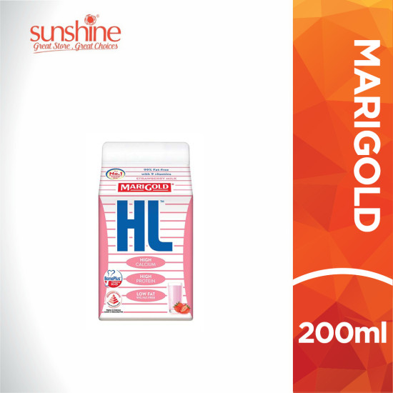 MARIGOLD HL MILK STRAWBERRY 200ML