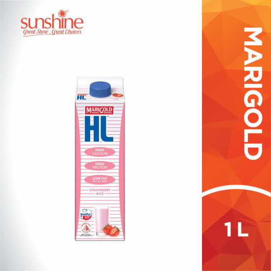 MARIGOLD HL MILK STRAWBERRY 1L