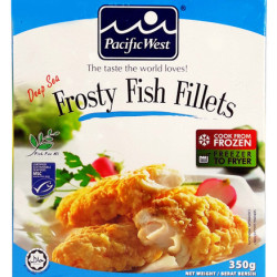 PACIFIC WEST DEEP SEA FROSTY FISH FILLET 350G PACIFIC WEST DEEP SEA FROSTY FISH FILLET 350G
