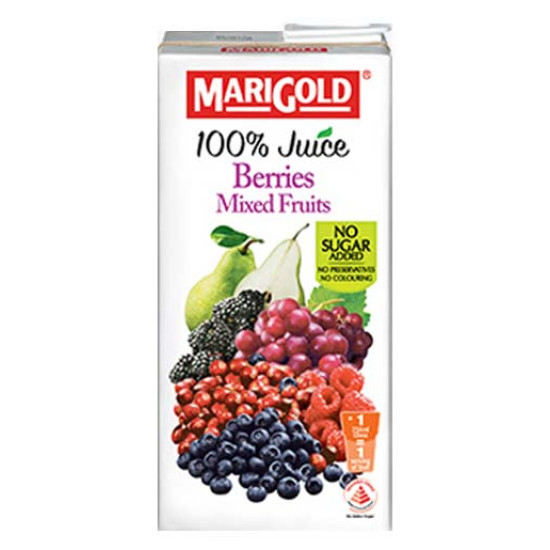 MARIGOLD 100% JUICE PEAR MIXED BERRY 1L