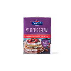 EMBORG FRENCH UHT WHIPPING CREAM 200ML EMBORG FRENCH UHT WHIPPING CREAM 200ML