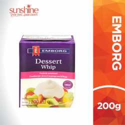 EMBORG DESSERT WHIP CREAM 200ML EMBORG DESSERT WHIP CREAM 200ML