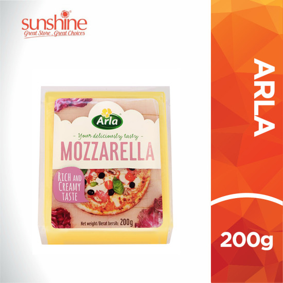 ARLA MOZZARELLA BLOCK CHEESE 200G