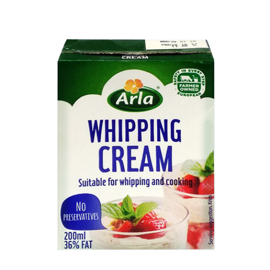 ARLA UHT DAIRY WHIPPING CREAM 200ML