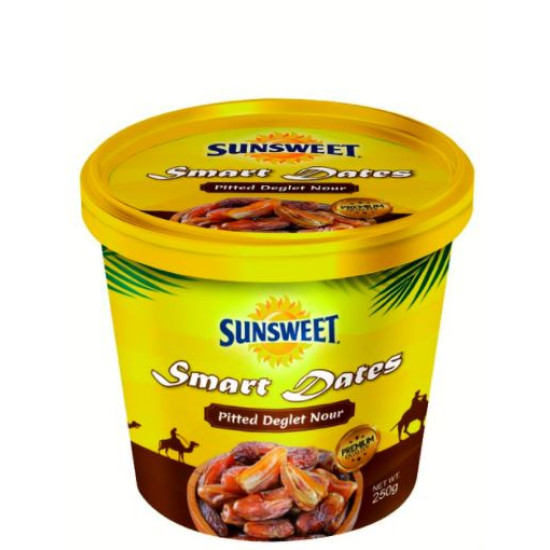 SUNSWEET PITTED DATES CANISTER 250GM