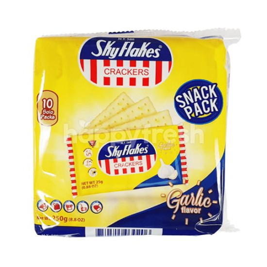 SKY FLAKES GARLIC CRACKERS 200GM