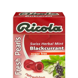 RICOLA PEARL - BLACKCURRANT 25GM RICOLA PEARL - BLACKCURRANT 25GM