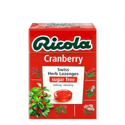 RICOLA LOZENZES - CRANBERRY CANDY 45GM RICOLA LOZENZES - CRANBERRY CANDY 45GM