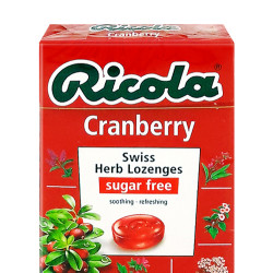RICOLA LOZENZES - CRANBERRY CANDY 45GM RICOLA LOZENZES - CRANBERRY CANDY 45GM