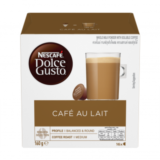 NESCAFE DOLCE GUSTO  CAFE AU LAIT 160G