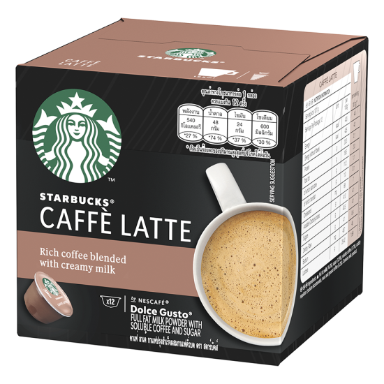 STARBUCKS CAFFE LATTE 12CAPS