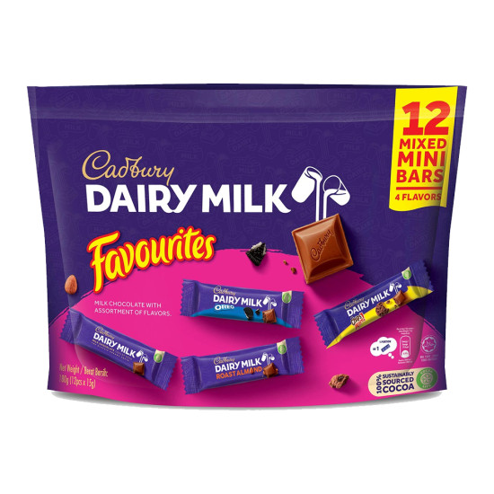 CADBURY DAIRY MILK FAVOURITES DOYBAG 180G