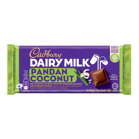 CADBURY DAIRY MILK PANDAN COCONUT 160GM