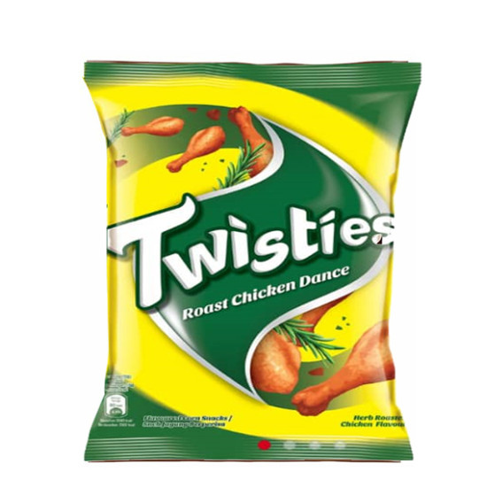 TWISTIES ROAST CHICKEN DANCE CORN SNACK 60GM