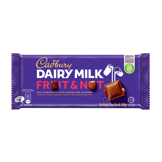 CADBURY FRUIT & NUT 160GM