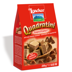 LOACKER QUADRATINI NAPOLITANER 250G LOACKER QUADRATINI NAPOLITANER 250G