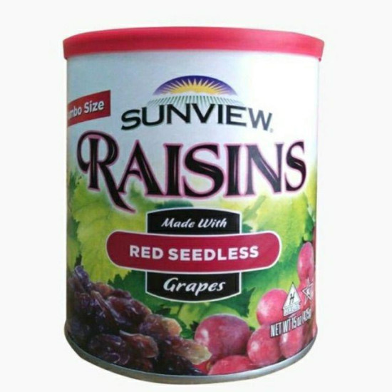 SUNVIEW USA JUMBO LG GREEN/RED SEEDLESS RAISINS 16