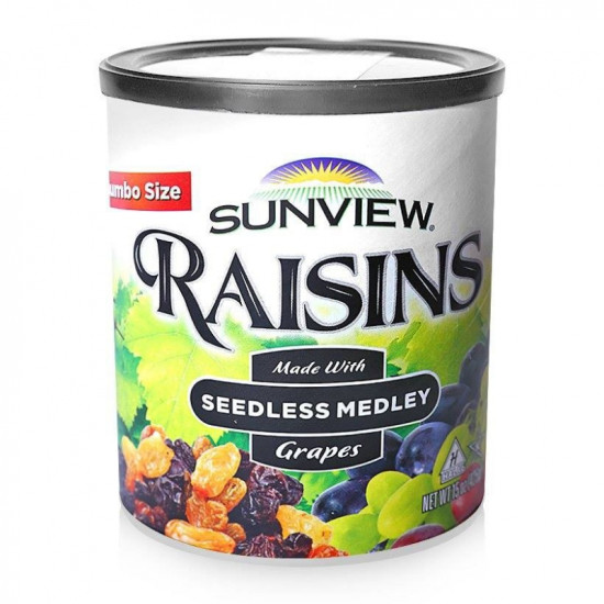 SUNVIEW USA JUMBO LG BLACK SEEDLESS RAISINS 15OZ 4