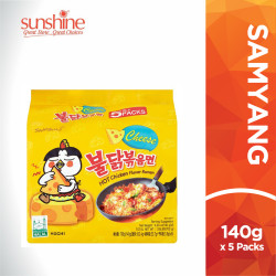 SAMYANG HOT CHICKEN CHEESE RAMEN 140GM*5 SAMYANG HOT CHICKEN CHEESE RAMEN 140GM*5