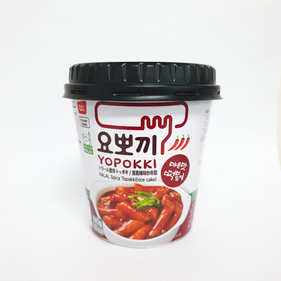 YOPOKI CUP TOPOKKI HOT& SPICY (HALAL) 140GM