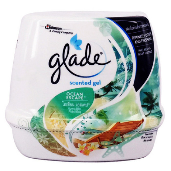 GLADE SCENTED GEL OCEAN ESCAPE 180G