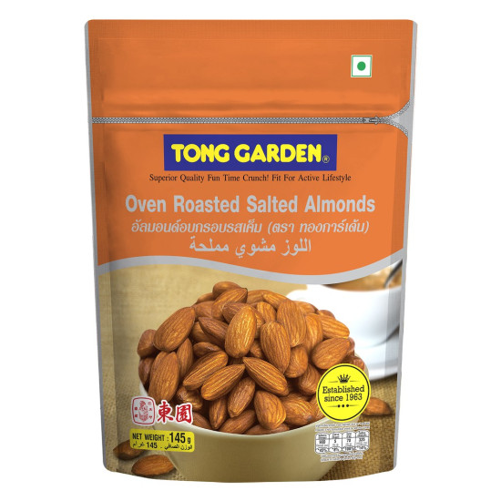 TONG GARDEN OVEN ROASTED SALTED ALMONDS 145GM